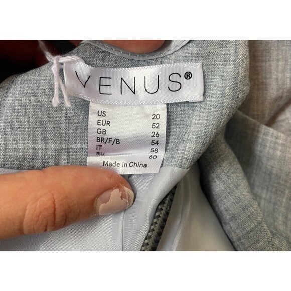 Venus Blue Double Breasted Jacket Blazer Size 20 NWT Career Preppy Business - Picture 6 of 9